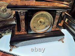 VERY CLASSY Antique Seth Thomas Adamantine Mantle Clock Over 100 Years Old