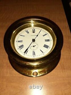VERY RARE! Antique 1890's SETH THOMAS SIDE WIND SHIP'S CHRONOMETER LEVEL clock
