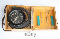 VINTAGE NAUTICAL NAVY SETH THOMAS WW2 Ships Course Clock Mark 2 Model 1 ESTATE