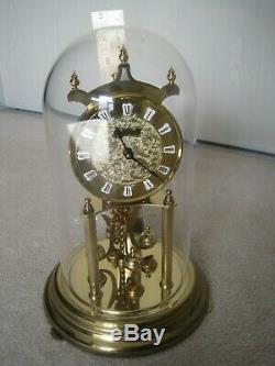 VINTAGE SETH THOMAS DOME ANNIVERSARY CLOCK WEST GERMANY WORKING ACCURATE With KEY