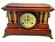 Vintage Seth Thomas Earlier 1900 Adamantine 4 Pillar Mantel Clock