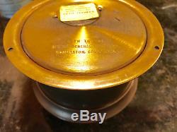 VINTAGE SETH THOMAS SHIPS BELL CLOCK CORSAIR-W MOD E537-000 WithKEY -WORKS GREAT