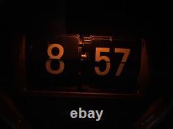 VINTAGE SETH THOMAS SPEED READ CUBE LITE Flip Number Clock Model 856 NICE