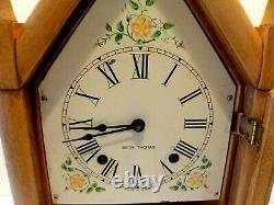 VINTAGE Seth Thomas SHARON 8-Day Chime MANTLE CLOCK German MECHANICAL ANALOG