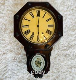 VINTAGE Seth Thomas antique Wall clock US made operation verified