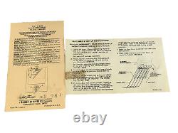 VTG 1978 SETH THOMAS DOCUMENT Bracket Mantel Clock Model 1308 Westminster Chime