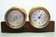 Vtg Brass Seth Thomas Ship's Clock & Barometer Corsair E537-000 Catalog #1604