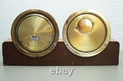 VTG Brass Seth Thomas Ship's Clock & Barometer Corsair E537-000 Catalog #1604