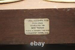 VTG Brass Seth Thomas Ship's Clock & Barometer Corsair E537-000 Catalog #1604