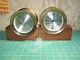 Vtg Seth Thomas Brass Bells Ship Clock & Barometer Cat No. 1004 Corsair E537- 000