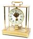 Vtg Seth Thomas Brass Glass Skeleton Carriage Mantel Clock #0792 Kundo Germany