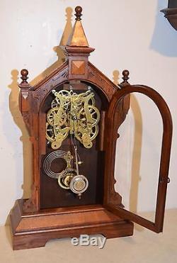 Very Rare Seth Thomas Lafayette 1883 Fine City Series Antique Cabinet Clock