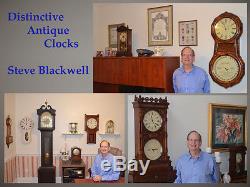 Very Rare Seth Thomas Lafayette 1883 Fine City Series Antique Cabinet Clock