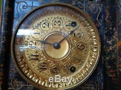 Victorian Seth Thomas Adamantine Mantle Clock. Stamped 7981i