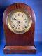 Vintage 13 Seth Thomas Simple Wood Clock Working Chimes See Video 4689