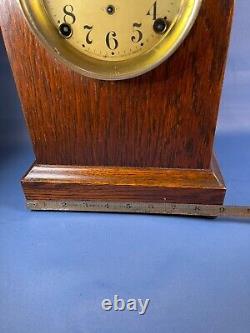 Vintage 13 Seth Thomas Simple Wood Clock WORKING Chimes See Video 4689