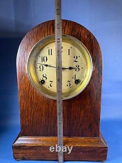 Vintage 13 Seth Thomas Simple Wood Clock WORKING Chimes See Video 4689