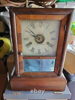 Vintage 1860s Seth Thomas Mantle Parlor Cottage Clock Modified to Electric Read