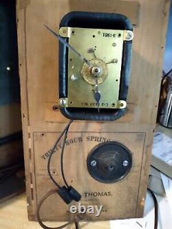 Vintage 1860s Seth Thomas Mantle Parlor Cottage Clock Modified to Electric Read