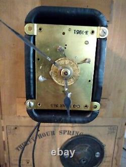 Vintage 1860s Seth Thomas Mantle Parlor Cottage Clock Modified to Electric Read