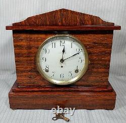 Vintage 1889 Seth Thomas (8-day) Mantel Clock with Key TESTED & WORKS