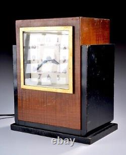 Vintage 1930s Art Deco Hammond Gregory Paul Frankl Era Skyscraper Desk Clock