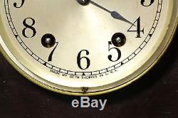 Vintage 1930s SETH THOMAS SHIPS BELL Mantel Clock 7 Jewel 8 day semi-working