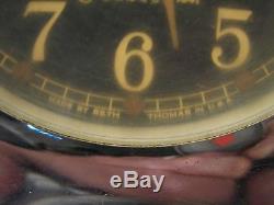 Vintage 1941 Seth Thomas Navy Mark-1 Deck Clock Nautical Ship's Port Hole WWII