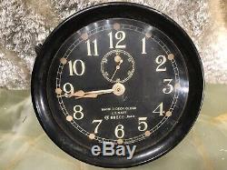 Vintage 1943 U. S. Navy Ww II Mark I-deck Seth Thomas 60200 Ships Clock Working