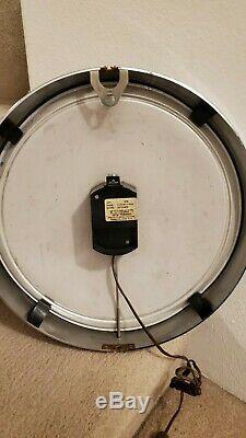 Vintage 1950s Seth Thomas Electric 24 Hour UTC Dial Wall Clock