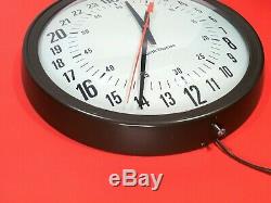 Vintage 1950s Seth Thomas Electric 24 Hr Dial Okinawa Army Vet Owned Wall Clock