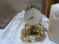 Vintage 1956 SCHATZ 400 Day Anniversary Mantle Clock New Never Used in Crate