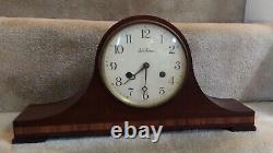 Vintage 1960s Seth Thomas Mantel Clock Lynton 2W Tambour Series 8 day Wind