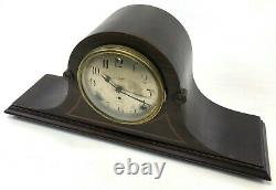 Vintage 20 Seth Thomas COMPLETE Camelback Wood Chime Wind Up Mantel Clock w Key