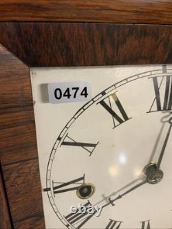Vintage ANTIQUE SETH THOMAS COTTAGE 30 HR Cherub Glass Door MANTEL CLOCK
