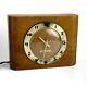 Vintage Antique Art Deco Wood Seth Thomas Clock Plugs In Mantel
