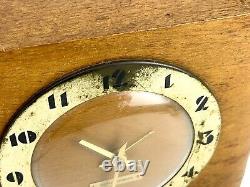 Vintage Antique Art Deco wood seth thomas clock plugs in mantel