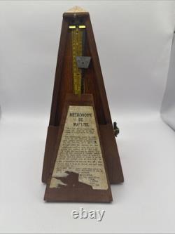 Vintage Antique Metronome De Maëlzel St Seth Thomas Clocks Usa. Thomaston Conn
