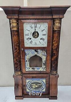 Vintage Antique Seth Thomas 32 Tall Column Mantel Clock