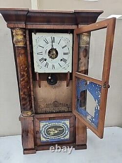 Vintage Antique Seth Thomas 32 Tall Column Mantel Clock