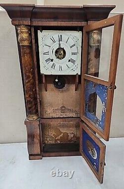 Vintage Antique Seth Thomas 32 Tall Column Mantel Clock