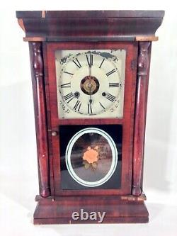 Vintage Antique Seth Thomas Clock Style 3 Half Column Dated April 1877 LOOK READ