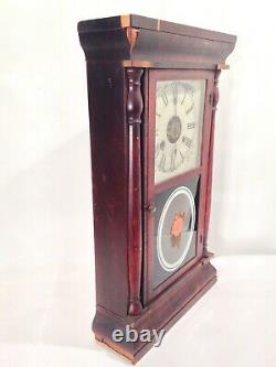 Vintage Antique Seth Thomas Clock Style 3 Half Column Dated April 1877 LOOK READ