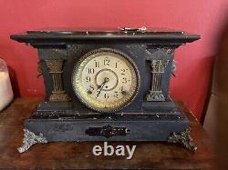 Vintage Antique Seth Thomas Mantle Clock, For Parts Or Repair READ Description