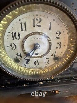 Vintage Antique Seth Thomas Mantle Clock, For Parts Or Repair READ Description