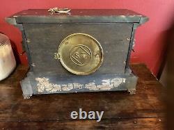 Vintage Antique Seth Thomas Mantle Clock, For Parts Or Repair READ Description