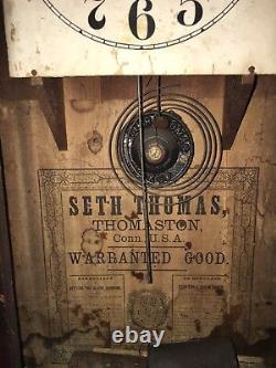 Vintage Antique Seth Thomas clock Thomaston, Conn