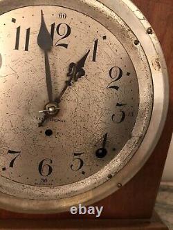 Vintage Antique Seth Thomas wood Case Mantel Mantle Clock Seth Thomas