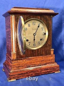 Vintage Antique USA Seth Thomas 4 Bell Sonora Chime Clock, Double Movement