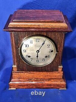 Vintage Antique USA Seth Thomas 4 Bell Sonora Chime Clock, Double Movement